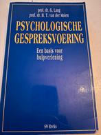 Psychologische Gespreksvoering - Basis voor hulpverlening, Ophalen of Verzenden, Gelezen, Klinische psychologie
