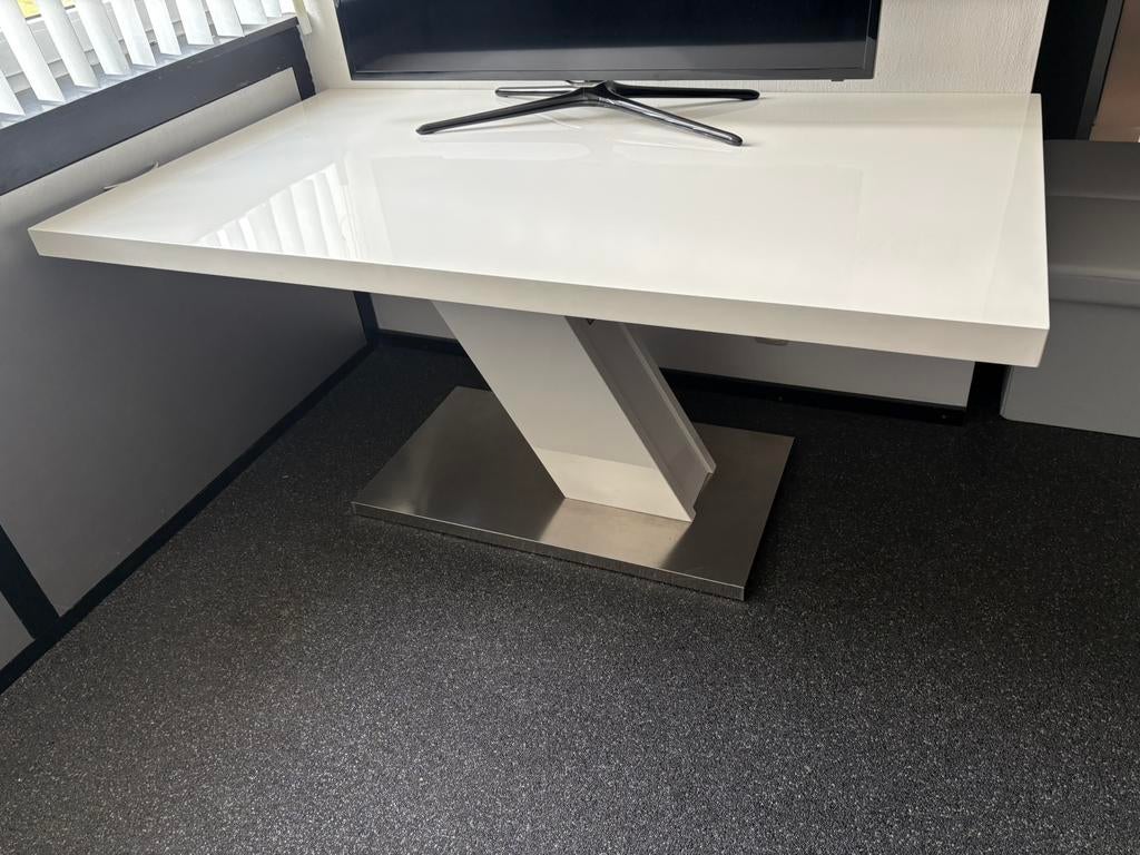 Eetkamertafel, Huis en Inrichting, Tafels | Eettafels, Ophalen, 50 tot 100 cm, Zo goed als nieuw, 150 tot 200 cm