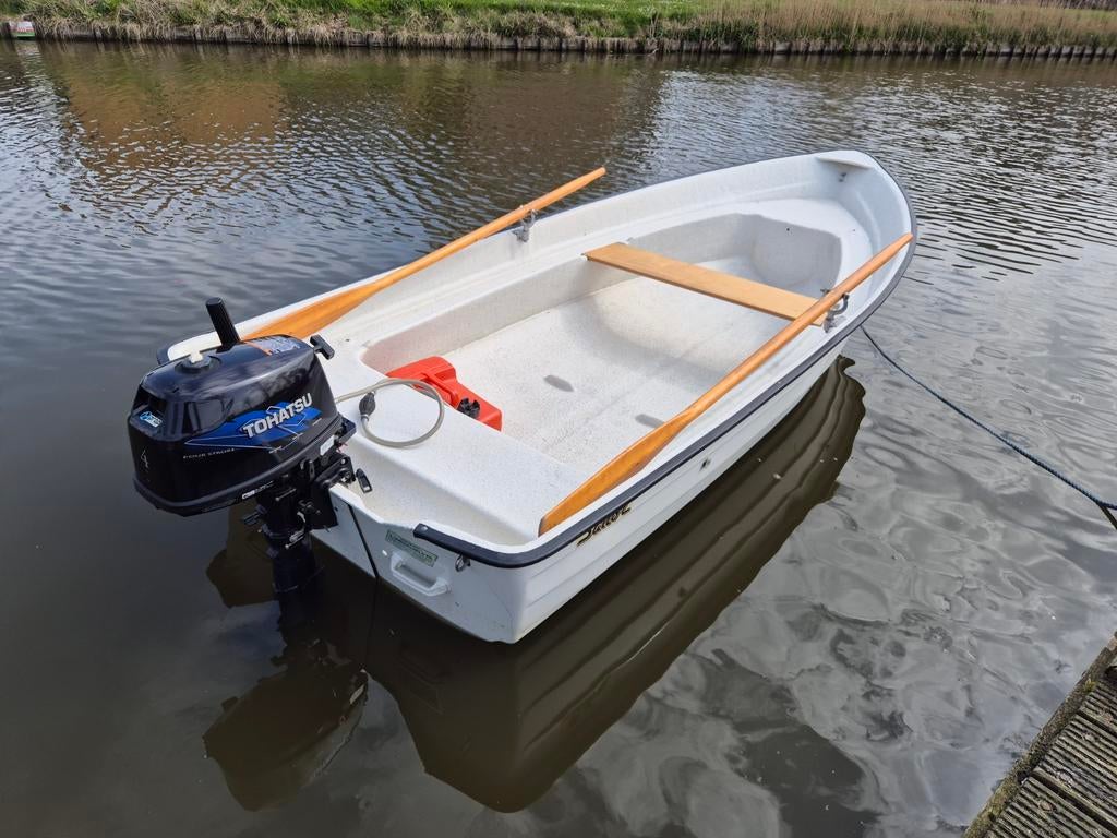 Cremo 390 met Tohatsu 4pk 4-takt Buitenboordmotor, Watersport en Boten, Vis- en Consoleboten, Ophalen, Gebruikt, Tot 10 pk, 3 tot 6 meter