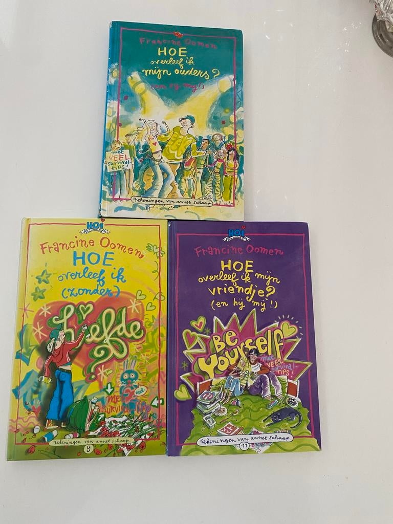 Gratis! Francine Oomen - Hoe overleef ik? (3 boeken), Ophalen of Verzenden, Gelezen, Fictie