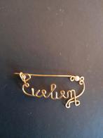 Een EVELIEN broche. Met een pareltje., Ophalen of Verzenden, Overige materialen