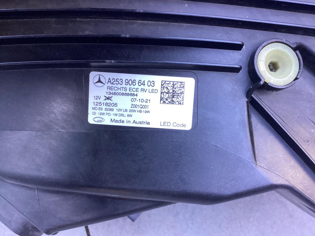 Mercedes GLC W253 LED KOPLAMP A2539066403 facelift, Auto-onderdelen, Ophalen of Verzenden, Gebruikt, Mercedes-Benz