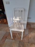 Leuk oud vintage/retro stoeltje met webbing zitting, Ophalen, Gebruikt, Wit, Vintage/retro