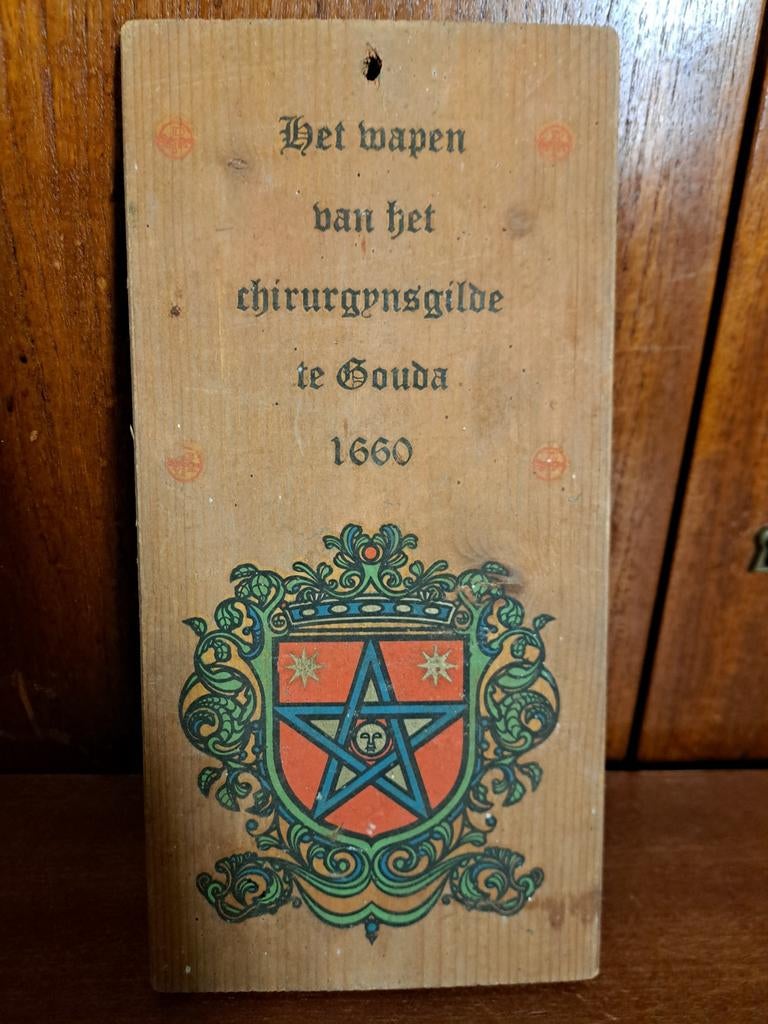 wapen Gouda chirurgie gilde, Ophalen of Verzenden