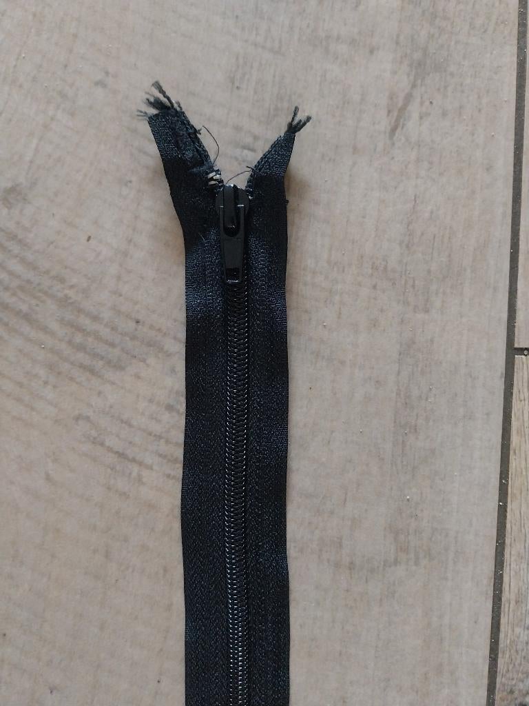 Deelbare rits 75 cm zwart NIEUW, Hobby en Vrije tijd, Ophalen of Verzenden, Nieuw, Rits of Sluiting