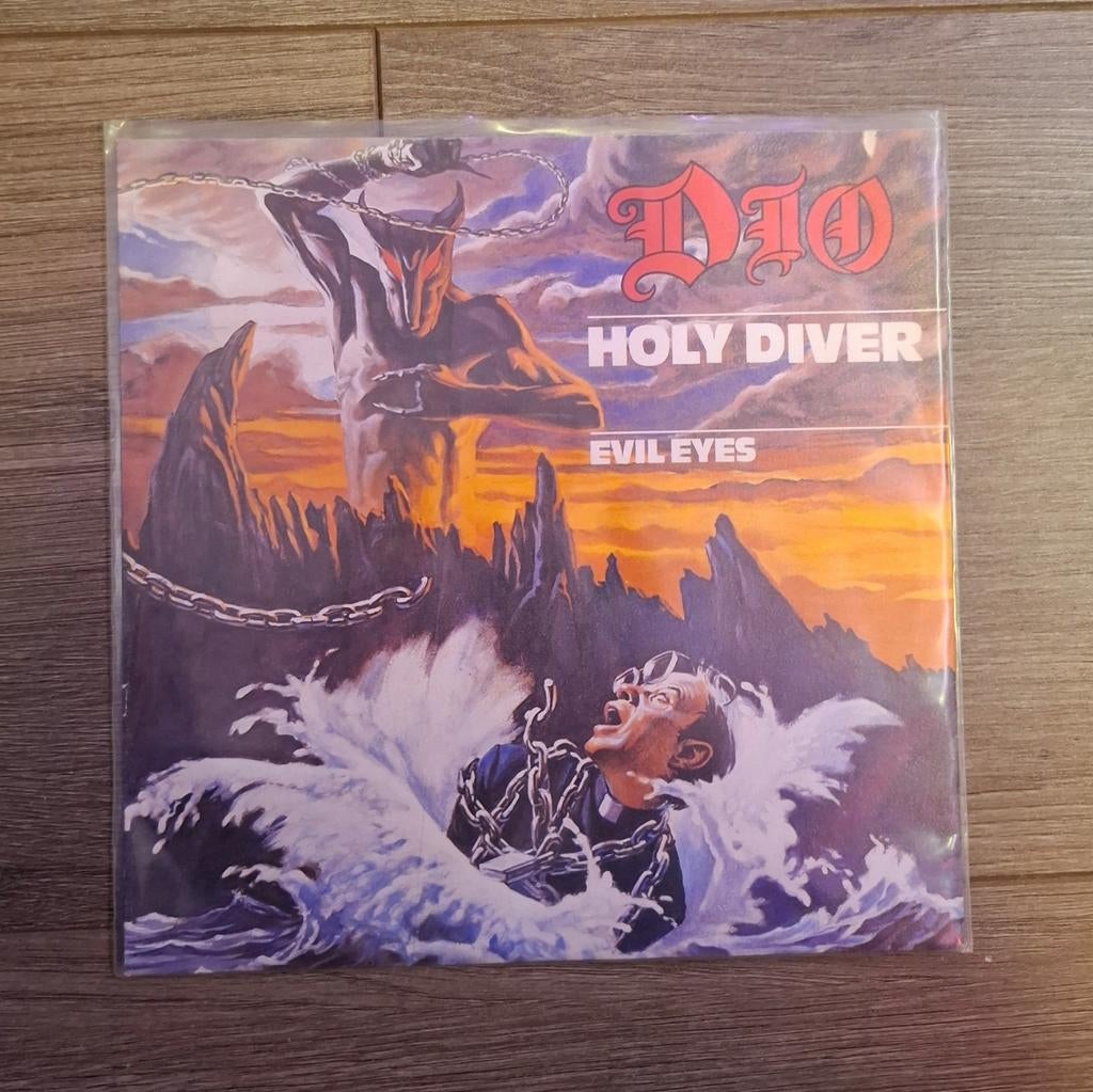 Holy diver/evil eyes single dio 7 inch, Gebruikt, Originele persing, 7 inch, Single