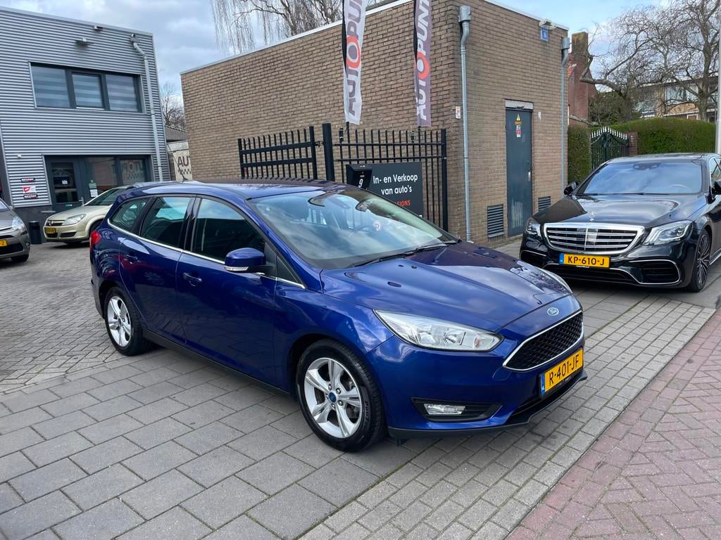 Ford Focus Wagon 1.0 Trend Edition Airco NAP APK, 101 pk, Gebruikt, Euro 6, Blauw
