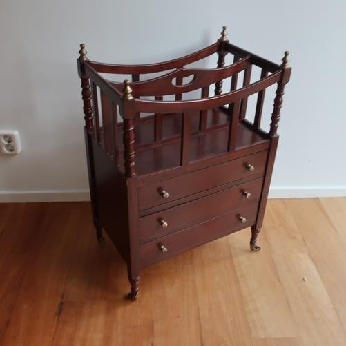 Lectuur kastje Engeland hout tijdschriften rek kranten, Huis en Inrichting, Woonaccessoires | Krantenbakken en Lectuurbakken, Gebruikt