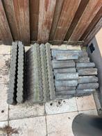 Gratis af te halen Diverse tegels en opsluitbanden, Tuin en Terras, Tegels en Klinkers, Ophalen, Gebruikt, Overige typen, Minder dan 5 m²