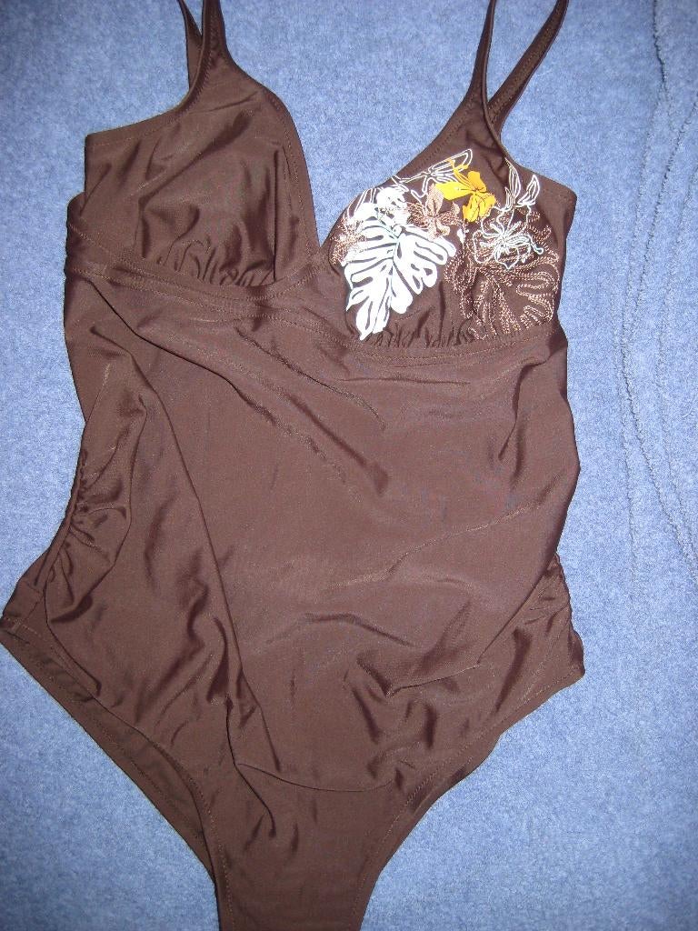 Bruine badpak, 38, Rodeo, Kleding | Dames, Ophalen of Verzenden, Zo goed als nieuw, Bruin, Badpak