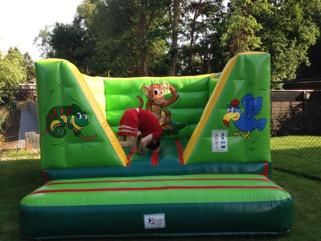 springkasteel 3m op 4m verkoop - thema aap, Ophalen, Nieuw