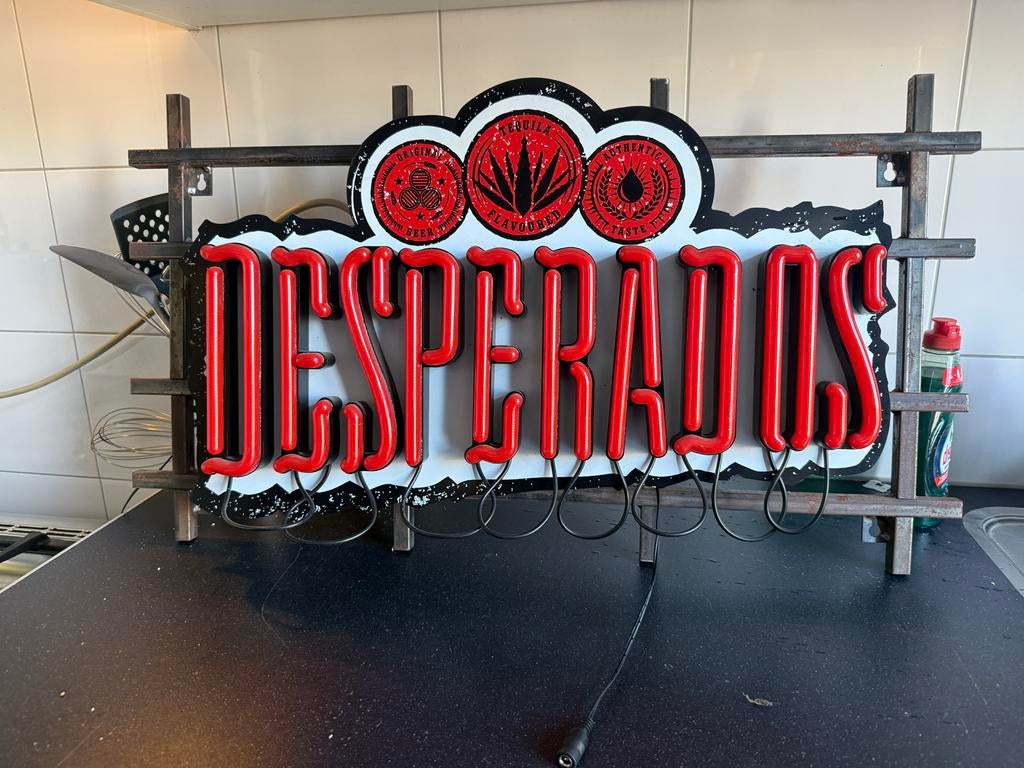 Desperados Neon Verlichting - Unieke Decoratie, Ophalen of Verzenden, Gebruikt