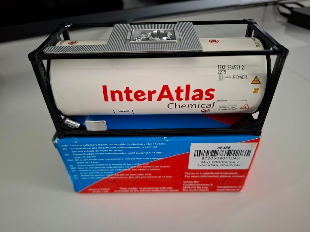 Tekno tankcontainer Inter Atlas Chemicals, Ophalen of Verzenden, Nieuw, Bus of Vrachtwagen, Tekno