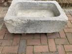 Oude Belgisch hardstenen trog gootsteen pompbak, H, Ophalen
