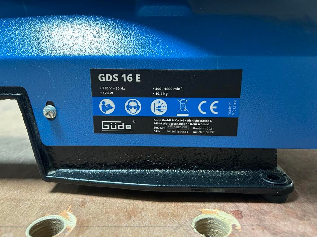 Güde figuurzaag GDS16E - Nauwkeurig zagen voor hobbyisten, Ophalen, Minder dan 30 mm, Zo goed als nieuw, Figuurzaag