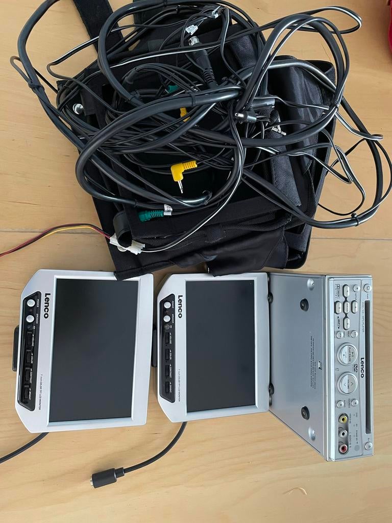 Auto Lenco DVD speler + 2 schermen, Ophalen, Zo goed als nieuw, Overige merken