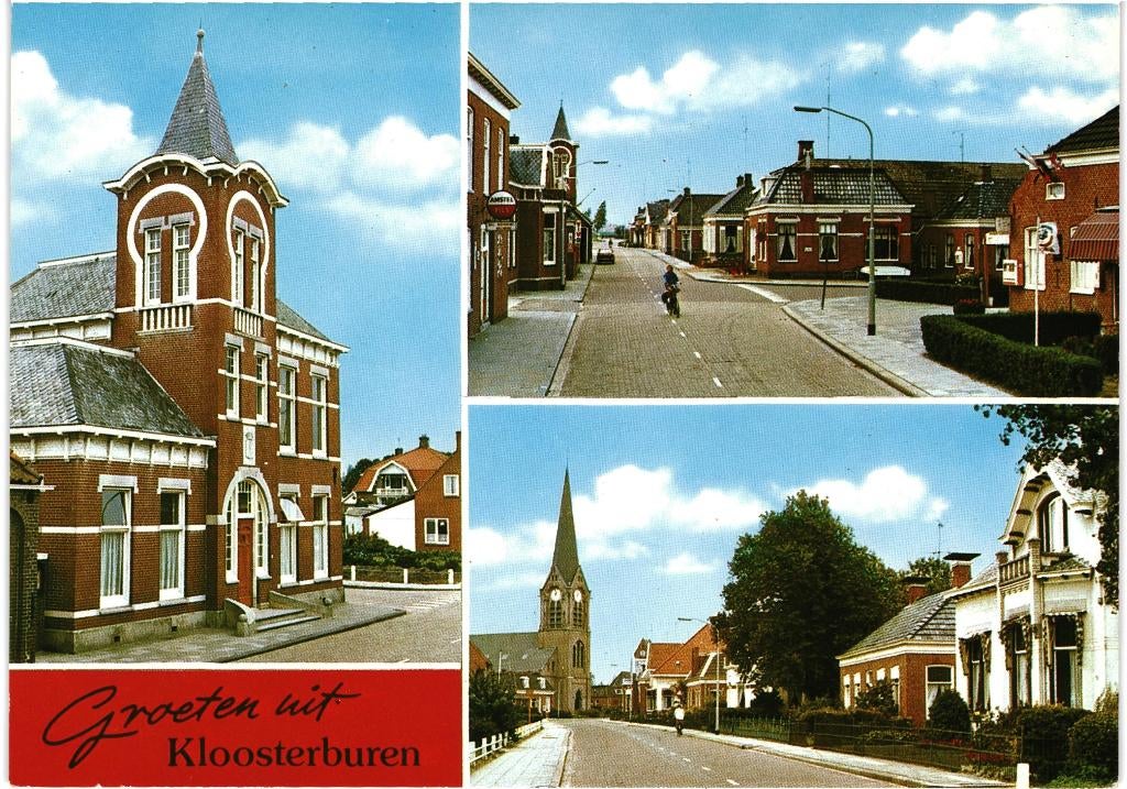 806180 Kloosterburen Jr 60 70 Nette oude kaart onbeschreven