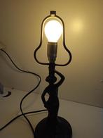 Lampenhouder vrouwenfiguur in koper 45 cm hoog, Ophalen, Koper of Brons