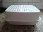 Tupperware brooddoos trommel 31x26 vintage goede staat, Ophalen of Verzenden, Zo goed als nieuw, Wit, Bus of Trommel