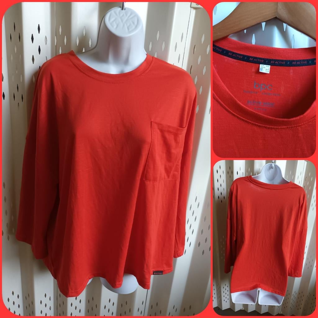 BPC Be Active rood dames sportshirt borstzak stretch 44-46, Kleding | Dames, Maat 46/48 (XL) of groter, Ophalen of Verzenden, Zo goed als nieuw