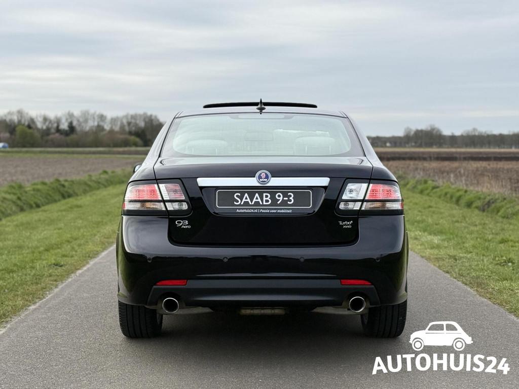Saab 9-3 Sport Sedan 2.0 T 210pk Aero XWD Exklusiv bj2011, Auto's, Saab, Automaat, Gebruikt, Beige, 4 cilinders