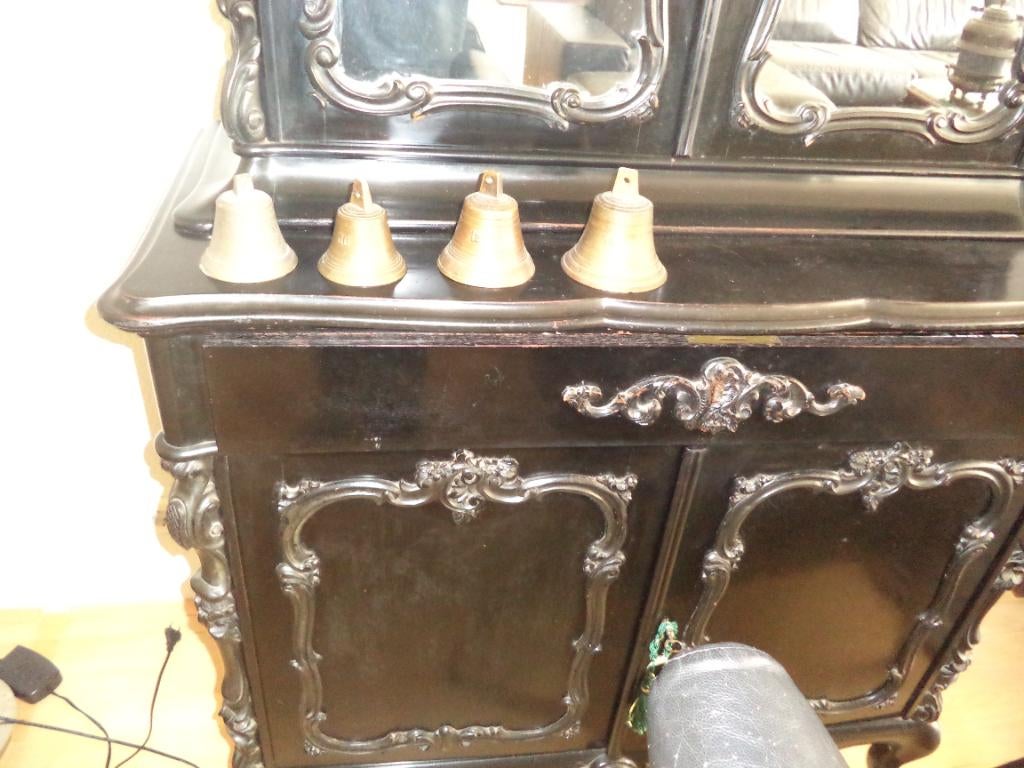 koperen trek bellen 4 stuks, Antiek en Kunst, Ophalen of Verzenden