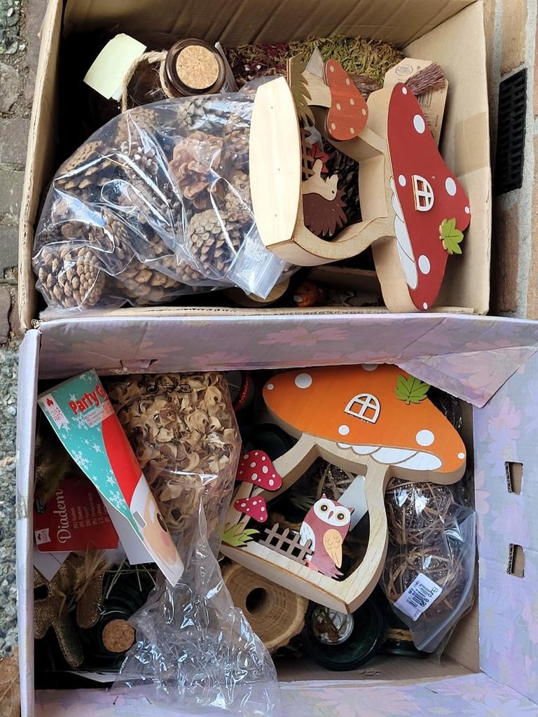 Herfst accessoires, een doos vol, Huis en Inrichting, Woonaccessoires | Overige, Ophalen of Verzenden