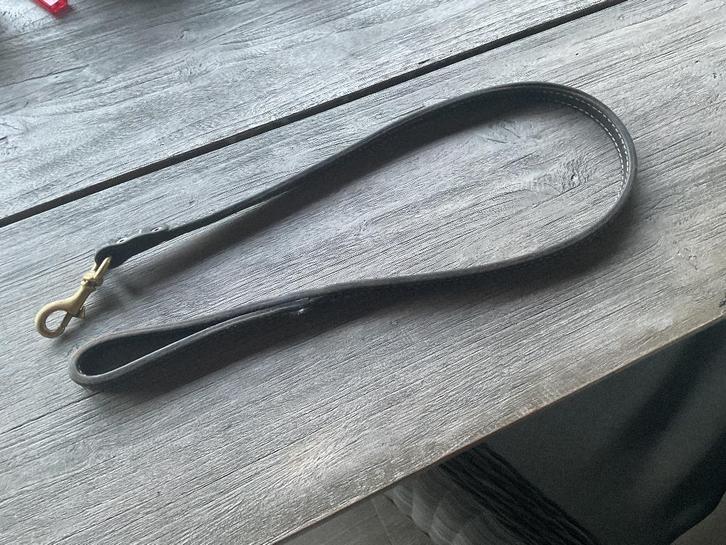 Leren hondenriem, Dieren en Toebehoren, Hondenriemen, Zo goed als nieuw, Hondenriem, Ophalen