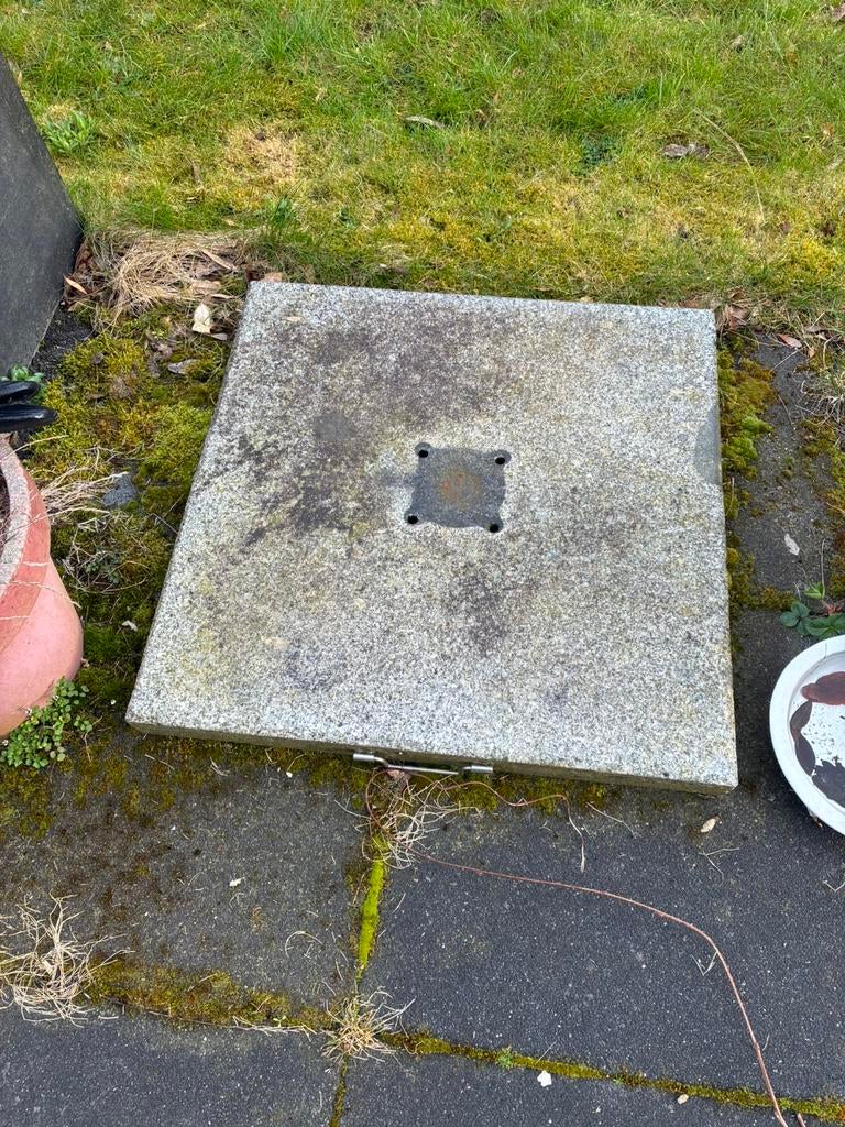 Parasolvoet beton 75x75cm, Ophalen, Zo goed als nieuw, Minder dan 1 meter, Parasolvoet