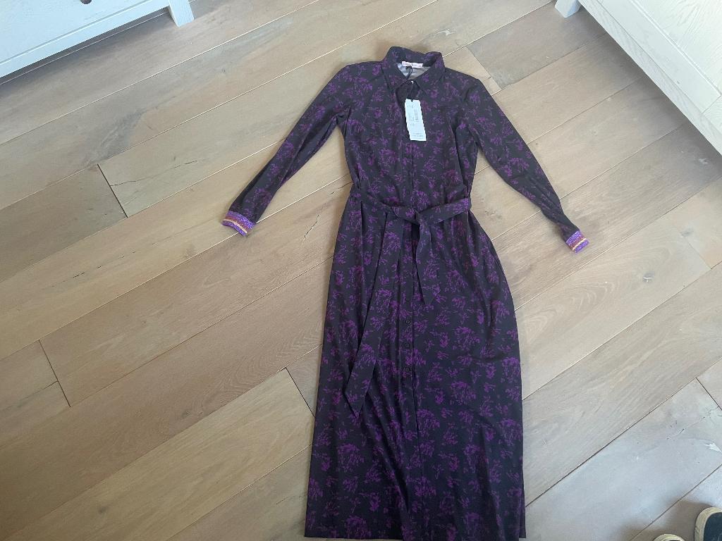 Mooie bruine midi jurk van Studio Anneloes, Studio Anneloes, Bruin, Verzenden, Nieuw