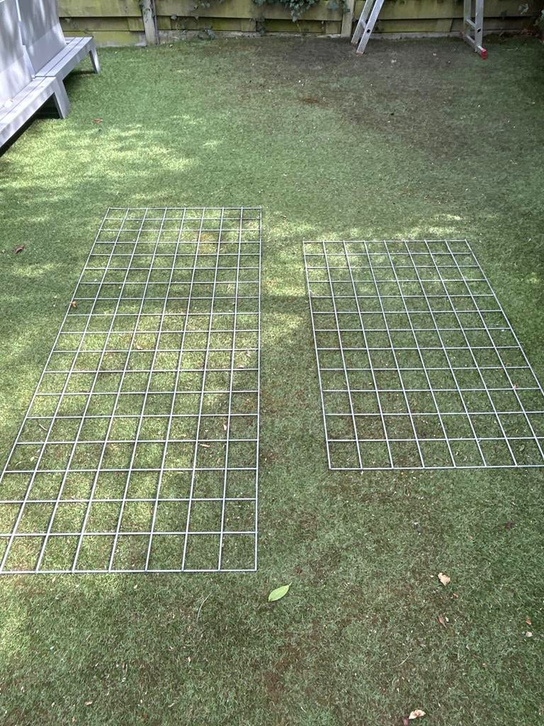 Metalen gaaspanelen voor hekwerk of omheining, Ophalen of Verzenden, Gebruikt, IJzer, Gaashekwerk