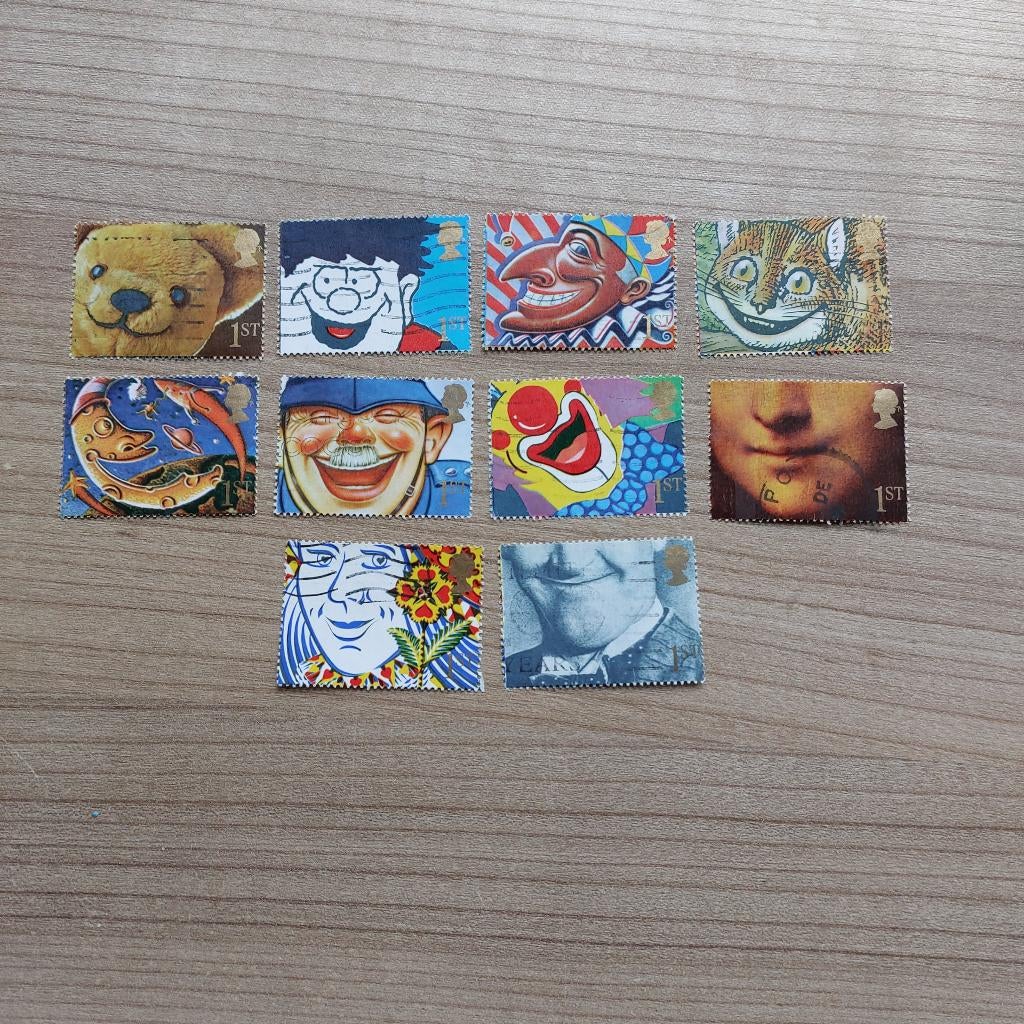 Engeland  1990  serie  groetzegels, Ophalen of Verzenden, Gestempeld