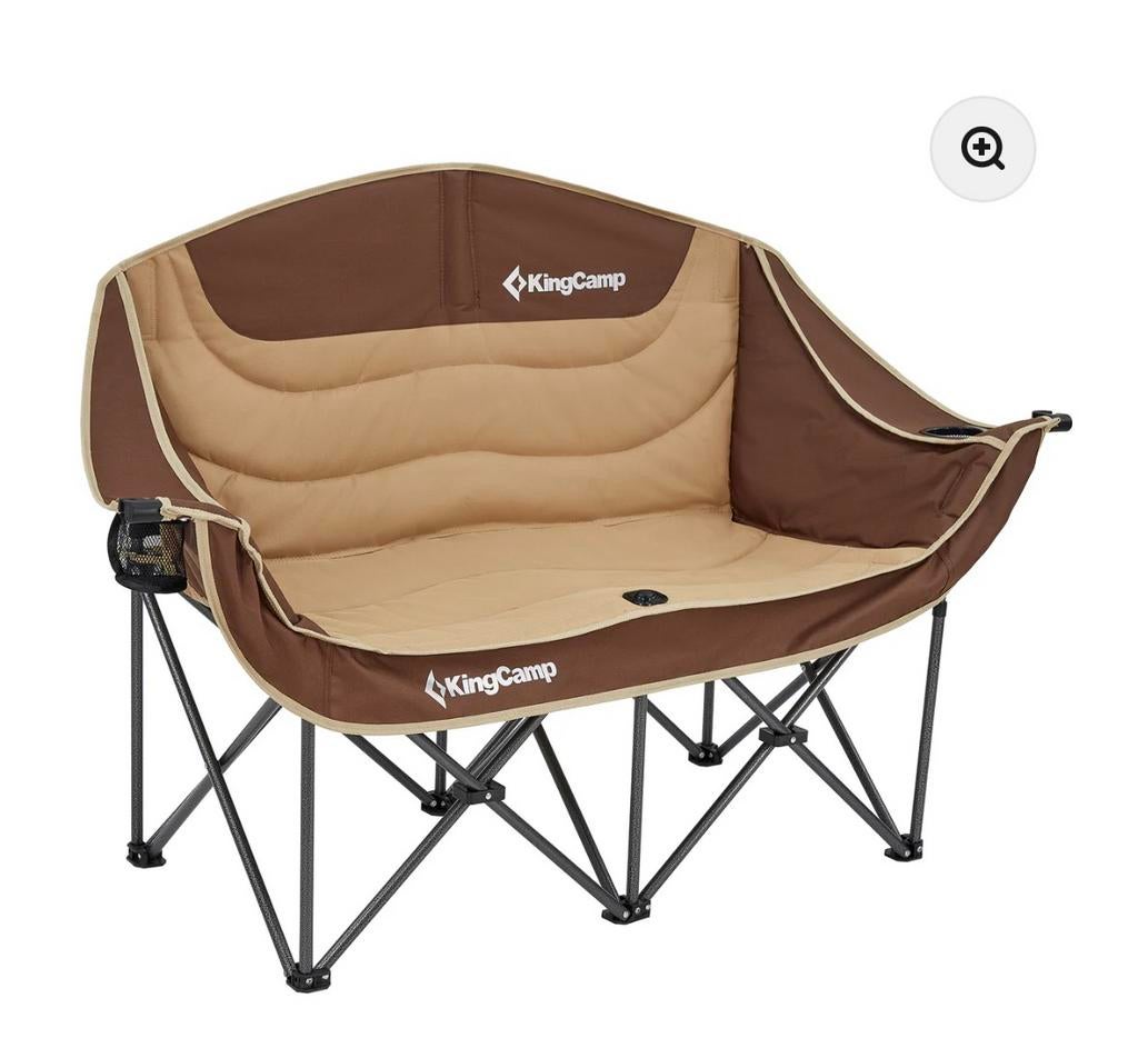 Campingbank Duo Deluxe Double Lounge 2Persoon Klapstoel Bank, Ophalen, Nieuw, Campingstoel