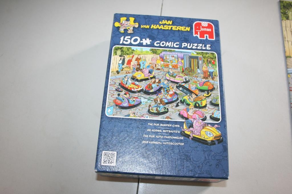 Legpuzzel Jan van Haasteren - Kermis, botsauto's - 150 st, Ophalen of Verzenden, 500 t/m 1500 stukjes, Zo goed als nieuw