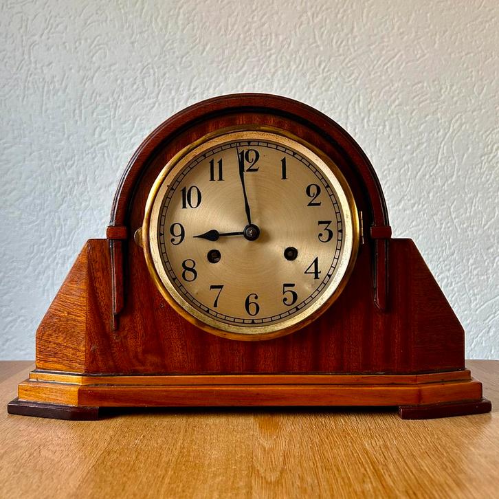 Haller & Benzing Art Deco pendule, Antiek en Kunst, Antiek | Klokken, Ophalen of Verzenden