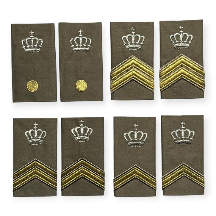 Lot rangen Parka instructeur, Verzamelen, Militaria | Algemeen, Landmacht, Embleem of Badge, Nederland, Ophalen of Verzenden