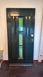 Voordeur jaren 30, Doe-het-zelf en Verbouw, Deuren en Horren, Ophalen, Zo goed als nieuw, Buitendeur, 200 tot 215 cm