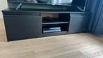 Zwart tv meubel 120 cm, Ophalen, 100 tot 150 cm, Zo goed als nieuw, Minder dan 100 cm
