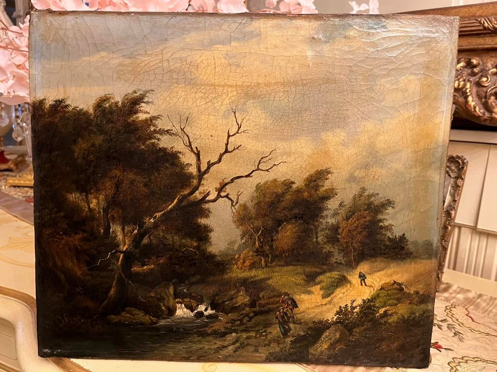 Barend .Cornelis Koekkoek 1803-1862 olieverf schilderij, Antiek en Kunst, Kunst | Schilderijen | Klassiek, Ophalen of Verzenden