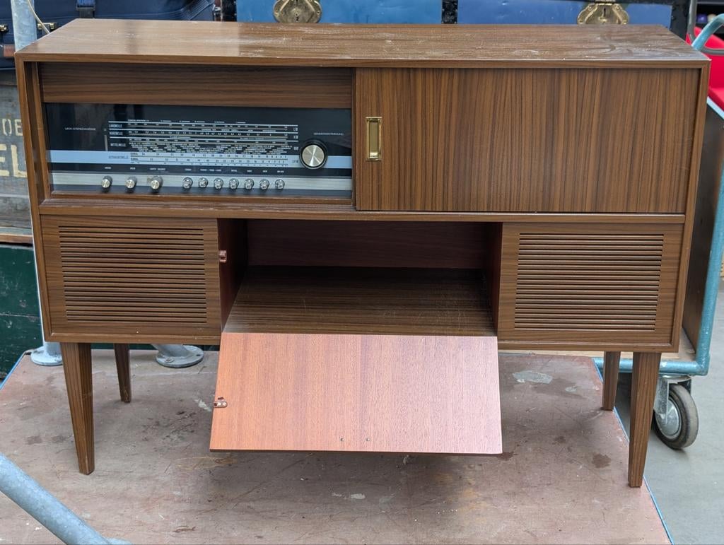 Vintage radio meubel, Audio, Tv en Foto, Radio's, Ophalen