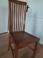 4 houten stoelen, Ophalen, Gebruikt, Bruin, Vier