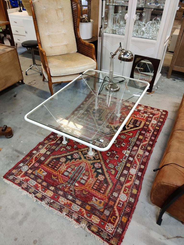 Salontafel Niels Bendtsen - wit, Ophalen, 50 tot 100 cm, Glas, X