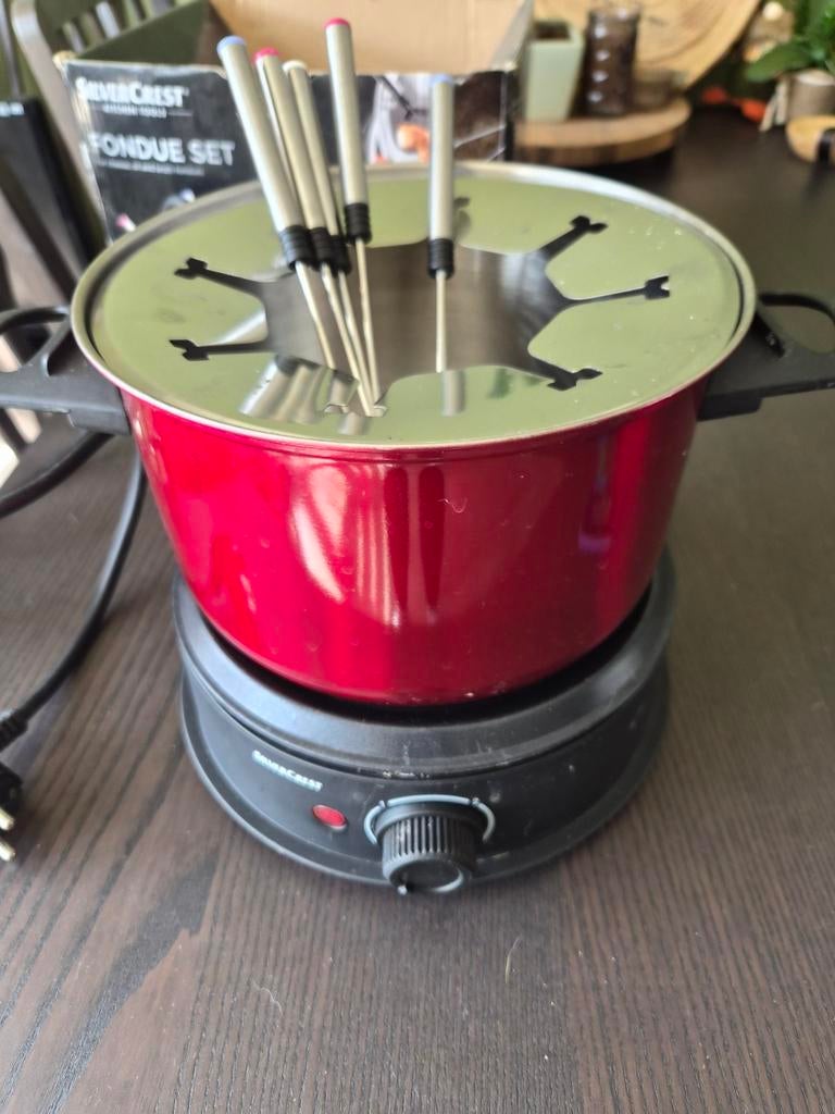 Elektrische Fondueset - Compleet met Vorkjes, Ophalen, Zo goed als nieuw, Elektrisch, Fondueset