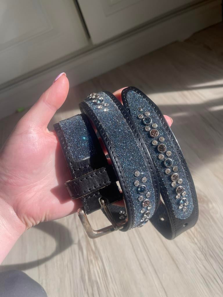 Moneré riem met echte swarovski!, Dieren en Toebehoren, Paardrijkleding, Ophalen of Verzenden, Zo goed als nieuw, Overige soorten