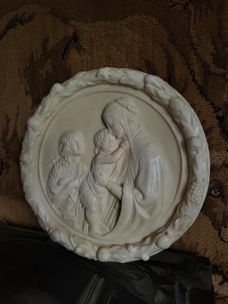 Italiaanse Alabaster Plaquette, Antiek en Kunst, Antiek | Religie, Ophalen of Verzenden