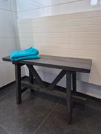 Houten bankje/,zitbankje,/ badkamer bankjes 58x50x30 cm. Kru, Huis en Inrichting, Ophalen, Hout