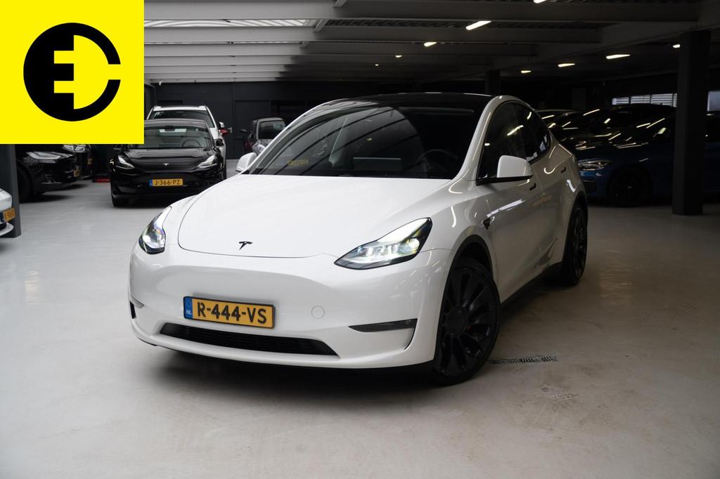 Tesla Model Y Performance AWD 75 kWh | SOH 92,6% | FSD | Inc, Auto's, Tesla, Automaat, Gebruikt, Zwart, 1972 kg