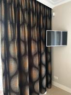 Gordijnen verduisterend 2x, Huis en Inrichting, Gebruikt, Bruin, 200 cm of meer, Klassiek