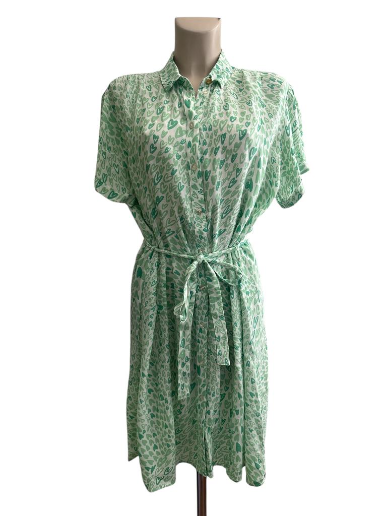 Fabienne Chapot jurk L, Ophalen of Verzenden, Zo goed als nieuw, Onder de knie, Groen