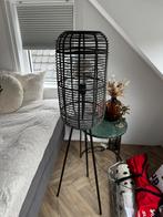Staande lamp rotan zwart, Ophalen of Verzenden, Gebruikt